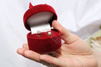 wedding pearl earrings