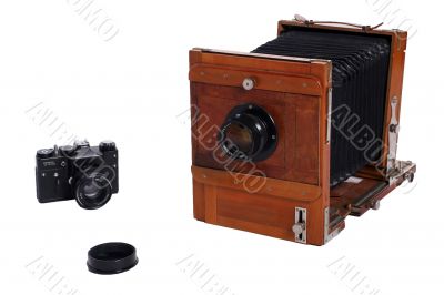Two Vintage photo cameras