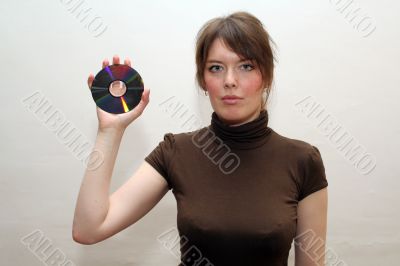 showing blanc cd disc