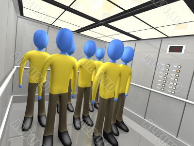 People In Elevator