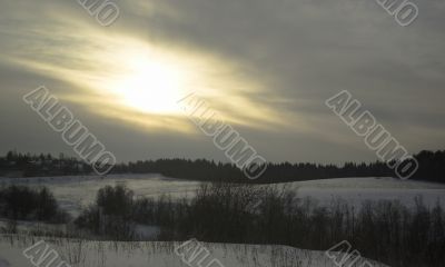 sun in cloud