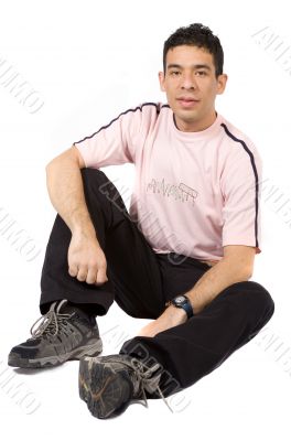 casual guy on the floor