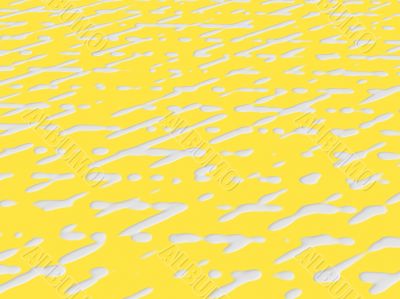Yellow and white abstract