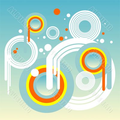 Blue circles background