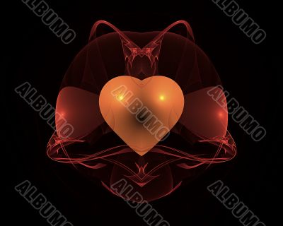 Fractal heart shape