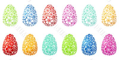 Floral Ornament /  Easter Eggs / Vector