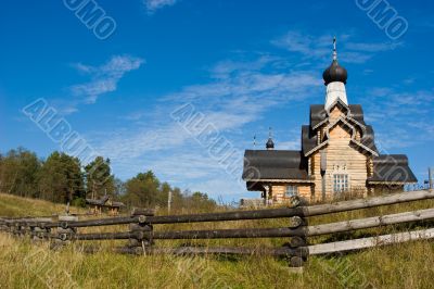 Wooden russian church