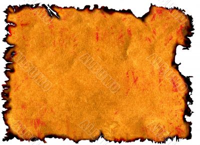 Old burnt paper