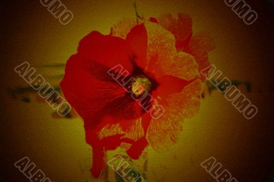 abstract background with scene flower