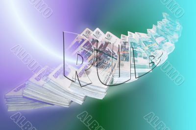abstract background with scene of the money bills