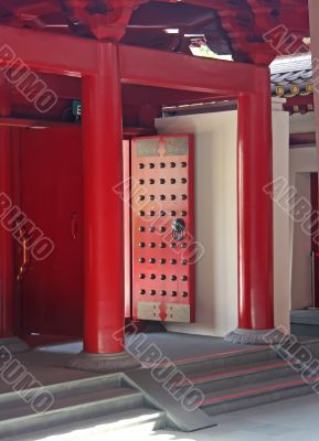 Chinese temple doorway