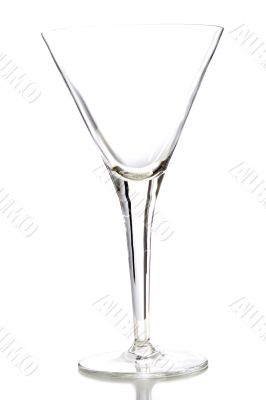 Glass on white