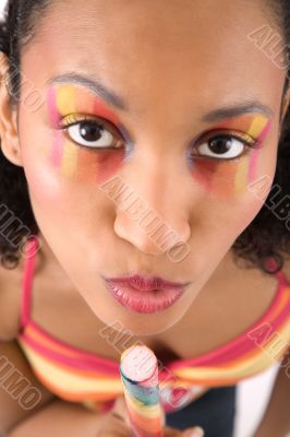 Funny candy girl