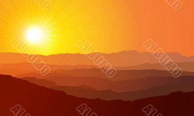 Landscape / Mountains / vector