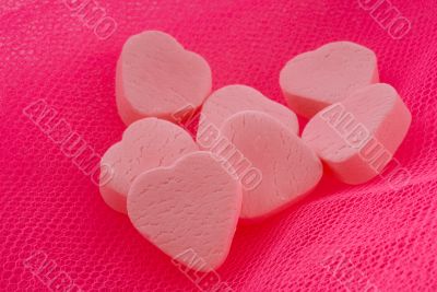 pink candy hearts