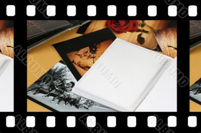 Photo Album with copy space