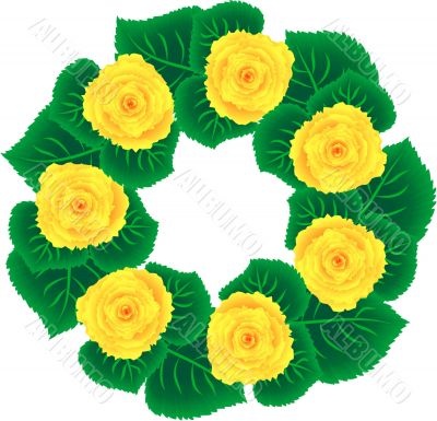 Wreath of roses
