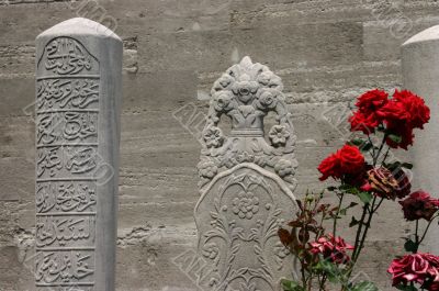Red roses & tombstones