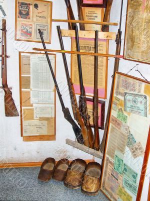 Old is gun, money and the documents