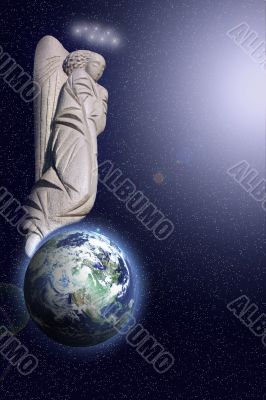 angel and earth