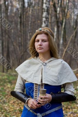 lady with horn