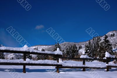 Snow And Blue skys