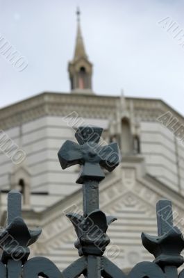 Cross and monument