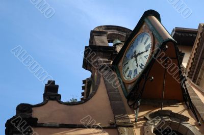 Clock and bell