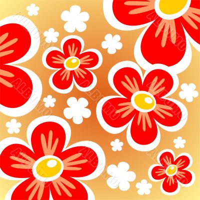 red flowers background