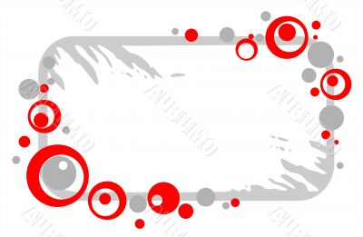 grunge circles frame
