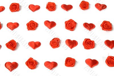 Background Hearts and Roses
