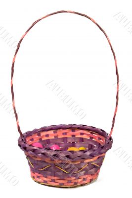 Easter Basket on White
