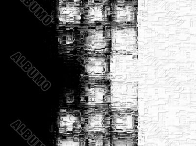 Black and white abstract