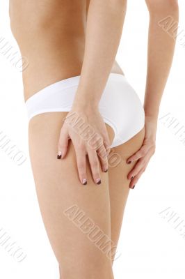 healthy back in white panties 2