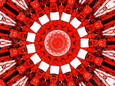 red and black kaleidoscope