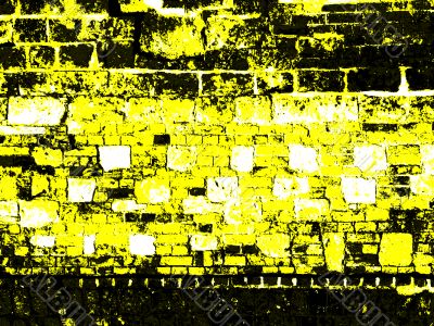 yellow abstract wall