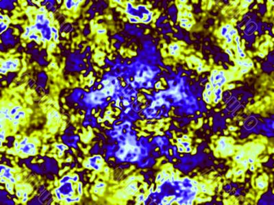 abstract blue and yellow
