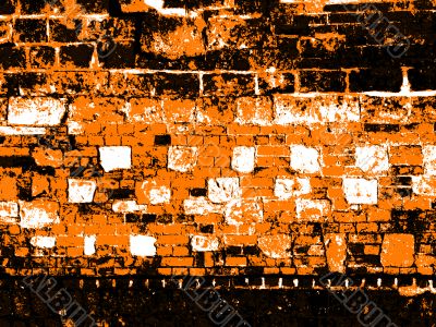 orange wall abstract
