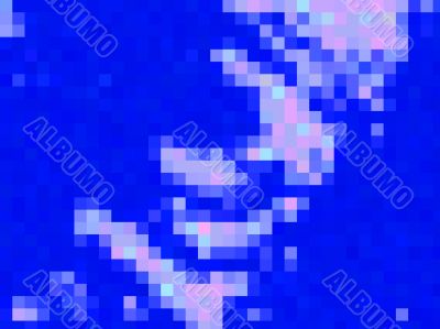 blue pixel abstract