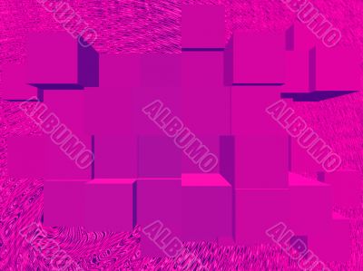 Pink squares abstract
