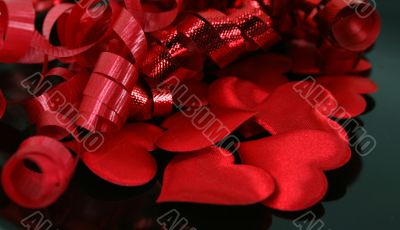 Satin Hearts and Ribbons