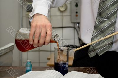 in the laboratory