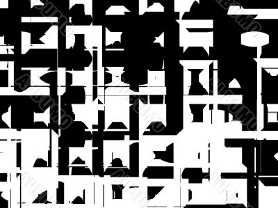 Black and white abstract