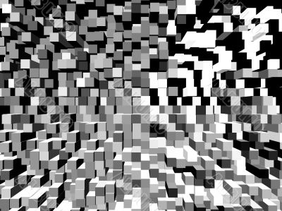 Black and white abstract