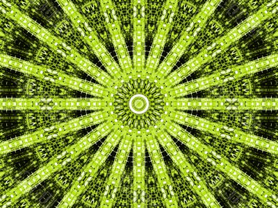 green and black kaleidoscope