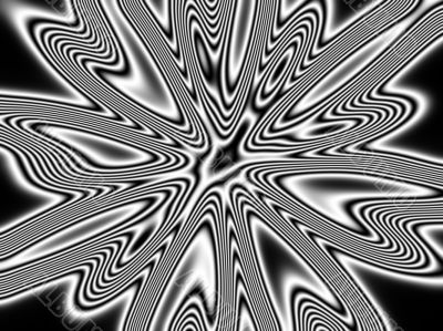 Black and white  warp