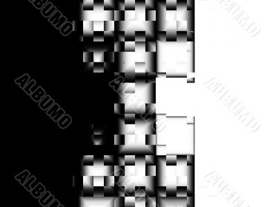 Black and white abstract squares