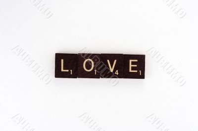 Love - Brown Tile