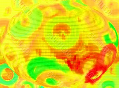 yellow red and green bulge