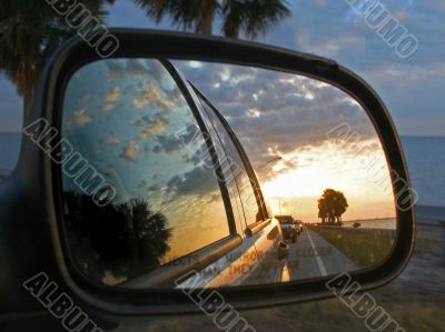 Car Mirror Reflection